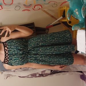 Patterned silk dress